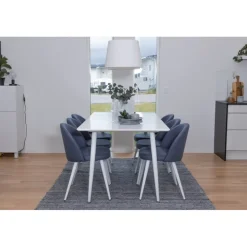 Polar t Spisebordssæt - Sort, Blå og Hvid