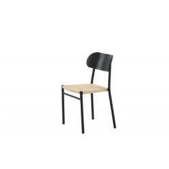 Polly Spisebordsstol - Sort og Natur