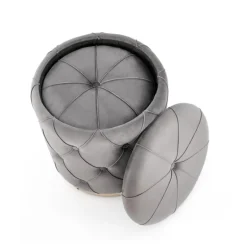 POLLY sæt af to skamler, - Grå