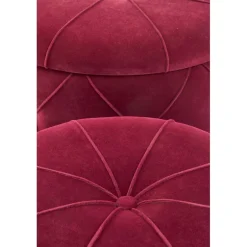 POLLY sæt af to skamler, - mørkerød