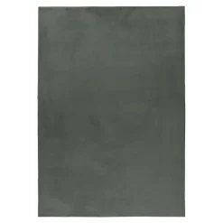 Pouffy Shaggy tæppe Ensfarvet - Grøn