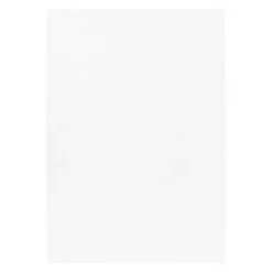 Pouffy Shaggy Tæppeløber Ensfarvet - Hvid