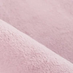 Pouffy Shaggy Tæppeløber Ensfarvet - Rosa