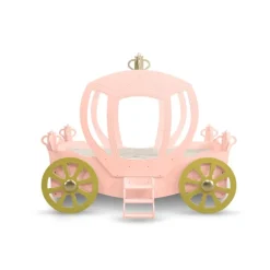 Prinsesse Carriage børneseng Rosa - med Madras 90 x 190 cm