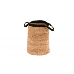 Pune Dekorationskurv - Sort og Natural