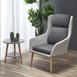PURIO loungestol, - lyseGrå/MørkeGrå