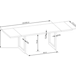 RADUS 120 bord i massivt træ