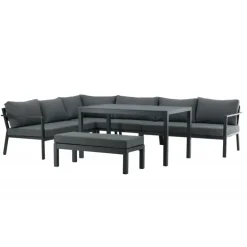 Ramos Have Hjørnesofa Sæt - Sort,Grå