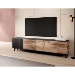 RANDOM RTV-3 TV bord 200 cm, wotan eg / Sort