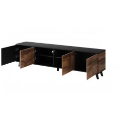 RANDOM RTV-3 TV bord 200 cm, wotan eg / Sort