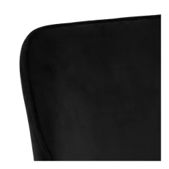 Ranja spisebordsstol med armlæn sort stof