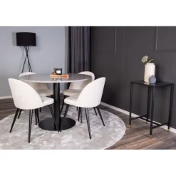 Razzia Rund Spisebordssæt - Beige og Sort og Grå