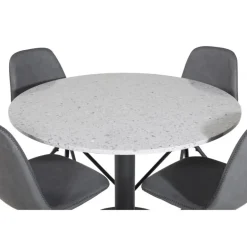 Razzia Rund Spisebordssæt - Sort og Grå