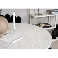 Razzia Rundt Spisebordssæt - Sort og Hvid