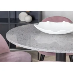 Razzia Rundt Spisebordssæt - Sort, Pink og Hvid