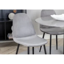 Razzia Rundt Spisebordssæt - Sort og Grå