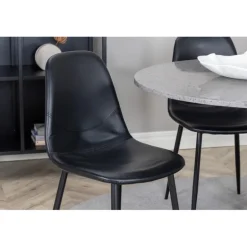 Razzia Rundt Spisebordssæt - Sort og Grå