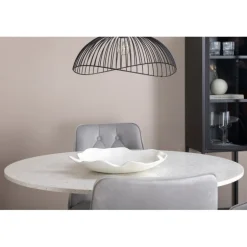 Razzia Rundt Spisebordssæt - Sort, Lysegrå og Hvid