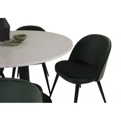 Razzia Rundt Spisebordssæt - Sort og Grøn