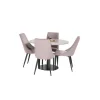 Razzia Rundt Spisebordssæt - Sort, Grå og Pink