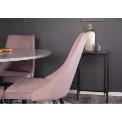 Razzia Rundt Spisebordssæt - Sort, Grå og Pink