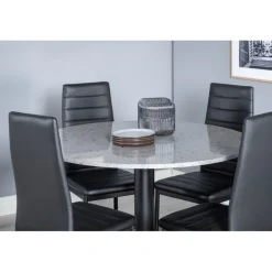 Razzia Rundt Spisebordssæt - Sort og Grå