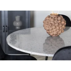 Razzia Rundt Spisebordssæt - Sort og Grå