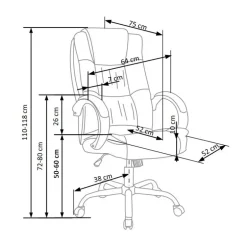 RELAX 2 Eksekutiv Kontorstol: MørkeGrå