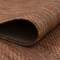 Relax Rund Udendørs tæppe Ensfarvet - Kobber