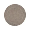 Relax Rund Udendørs tæppe Ensfarvet - Brun