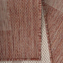 Relax Udendørs tæppe Ensfarvet - Rød