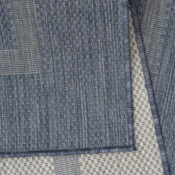 Relax Udendørs tæppe Ensfarvet - Blå