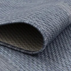 Relax Udendørs tæppe Ensfarvet - Blå