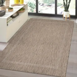 Relax Udendørs Tæppeløber Ensfarvet - Brun