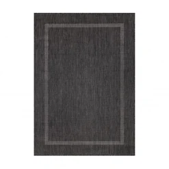 Relax Udendørs Tæppeløber Ensfarvet - Sort