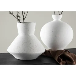 Rellis Vase - Sort og Hvid