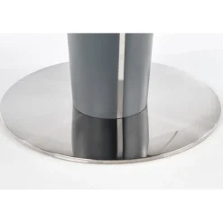 RICARDO Spisebord med udtræk, - top - Grå marmor, ben - MørkeGrå