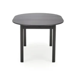 RINGO Rundt spisebord med udtræk 102cm udvides til 142cm - Sort