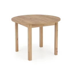 RINGO Rundt spisebord med udtræk 102cm udvides til 142cm - Håndværk eg