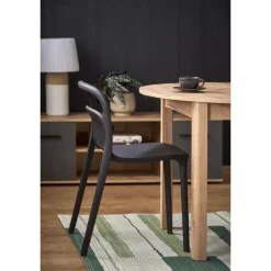 RINGO Rundt spisebord med udtræk 102cm udvides til 142cm - Håndværk eg