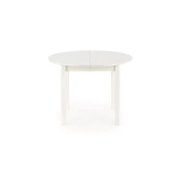 RINGO Rundt spisebord med udtræk 102cm udvides til 142cm - Hvid