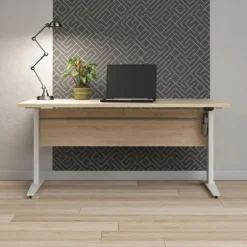 Rio hæve/sænke skrivebord 150 cm - Eg