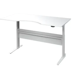 Rio hæve/sænke skrivebord 150 cm - Hvid