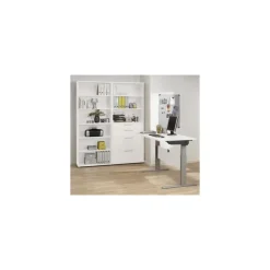 Rio skab med 2 låger og 2 skuffer - Hvid