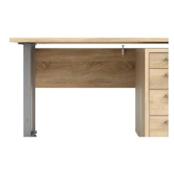 Rio skrivebord 150cm med skuffesektion Eg struktur