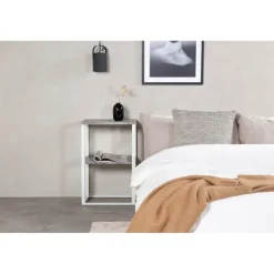 Rise Bord - Grå og Hvid