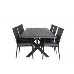 Rives t Loungesæt - Havemøbelsæt - Sort