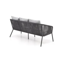 ROCCA havesæt (sofa + 2 stole + kaffebord), MørkeGrå / lyseGrå