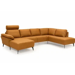 Roskilde Hjørnesofa med chaiselong Cognac - Venstrevendt