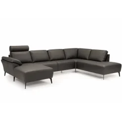 Roskilde Hjørnesofa med chaiselong Sort - Venstrevendt